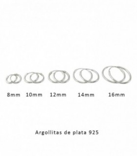 Argollitas de plata SYAM