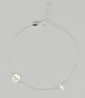 PULSERA CALAVERA PLATA SCP0140