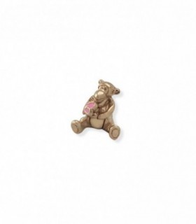 Dije charms tigre de  plata baño rosé para pulseras SYD3847