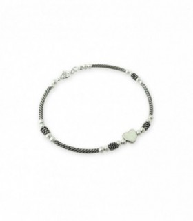 Pulsera plata corazón APP0021